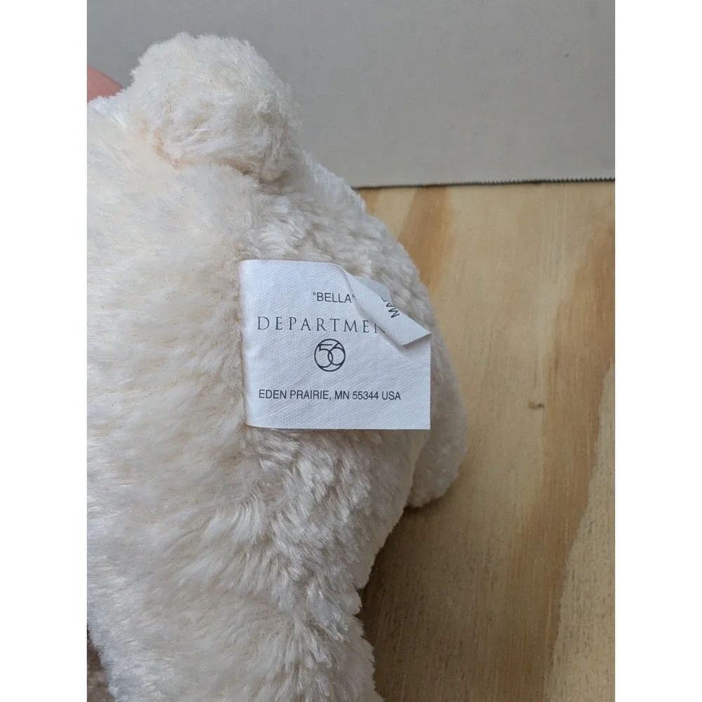 Department 56 White Stuffed‎ Bear And Red Hoodie No Pin Or Tags 2003